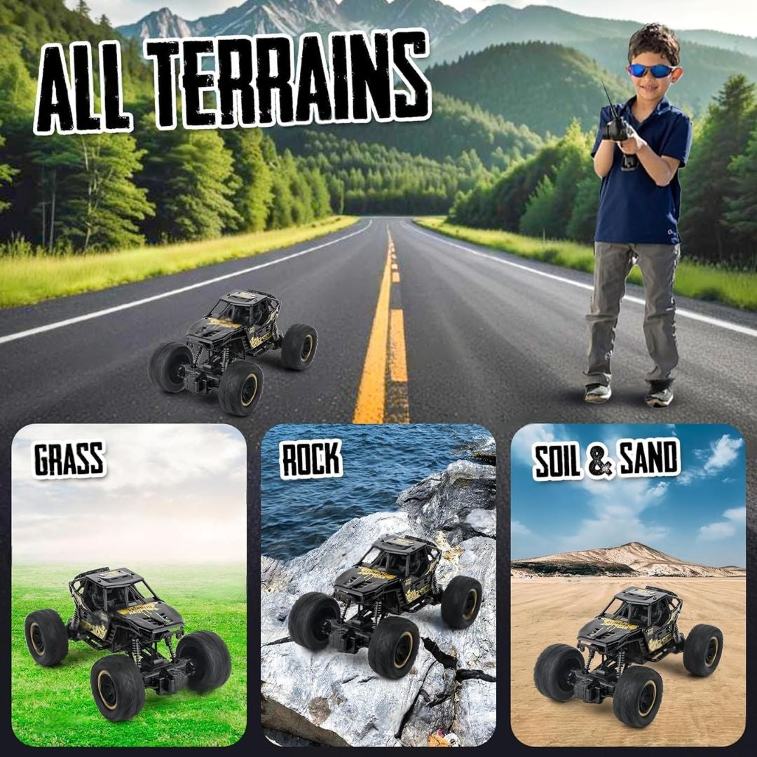 Remote Controlled Rock Crawler Monster Truck Toy Vehicle for Kids And Adults.
